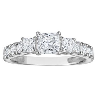 NaturaLux™ 10k Gold 1 1/2 Carat T.W. Lab-Grown Diamond Engagement Ring