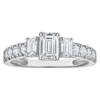 NaturaLux™ 10k Gold 1 1/2 Carat T.W. Lab-Grown Diamond Engagement Ring