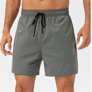 Men’s Quick Dry Athletic Shorts Elastic Waist Running Training Shorts