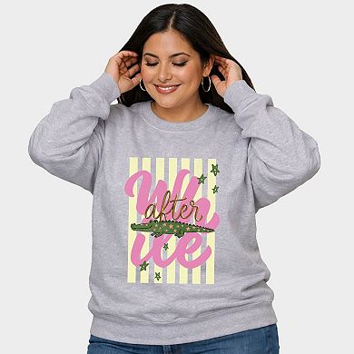 After A While Crocodile - Women's Plus Sized Graphic Sweatshirt