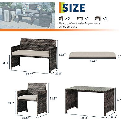 4-Piece Patio Furniture Set