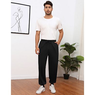Men’s Jogger Pants Drawstring Elastic Waist Athletic Pants