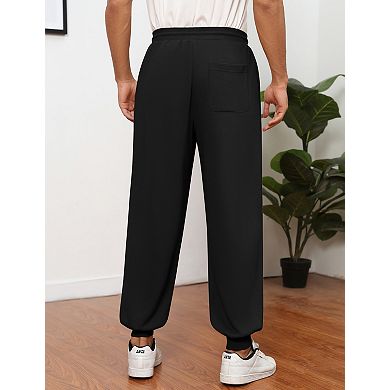 Men’s Jogger Pants Drawstring Elastic Waist Athletic Pants