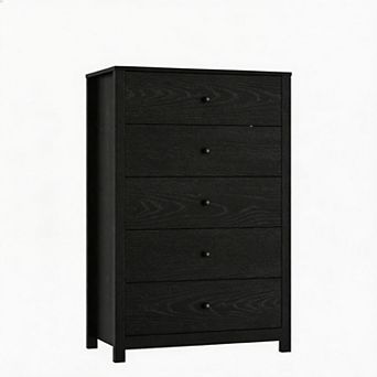 5 Drawer Wooden Dresser for Bedroom, Modern Storage Chest of Drawers for Living Room, Hallway