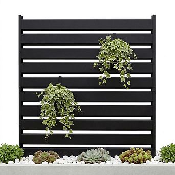 Air Conditioner Fence, 38" w x 42" h Outdoor Privacy Screen, No Dig Metal Pool Equipment Enclosure