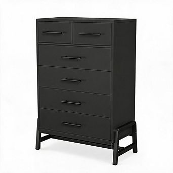 4+2 Dresser for Bedroom, With Storage Freestanding, Wooden Closet Chest for Living Room, Bedroom