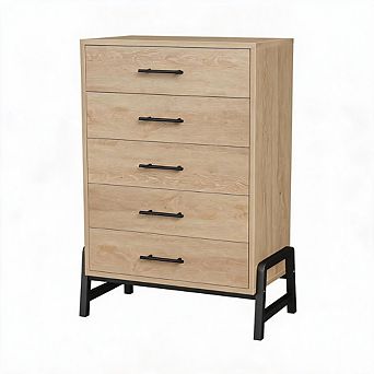 4+2 Dresser for Bedroom, With Storage Freestanding, Wooden Closet Chest for Living Room, Bedroom