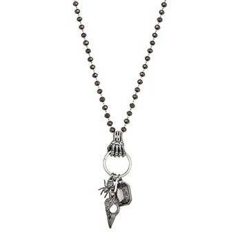 Simply Vera Vera Wang Crow Skull Charm Pendant Necklace