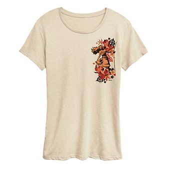 Women's Disney's Moana Tropical Floral Graphic Tee