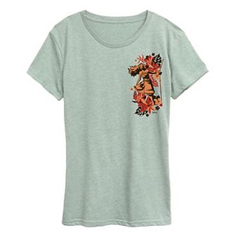 Women's Disney's Moana Tropical Floral Graphic Tee