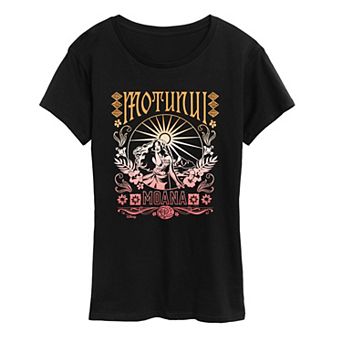 Women's Disney's Moana Motunui Sunset Graphic Tee