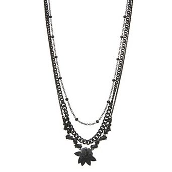 Simply Vera Vera Wang Flower Layered Necklace