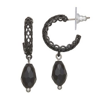 Simply Vera Vera Wang Hoop Drop Post Earrings