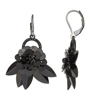 Simply Vera Vera Wang Flower Leverback Earrings