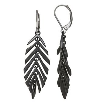 Simply Vera Vera Wang Leaf Drop Earrings