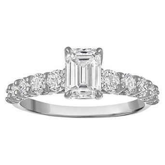 NaturaLux™ 10k Gold 2 Carat T.W. Lab-Grown Diamond Engagement Ring