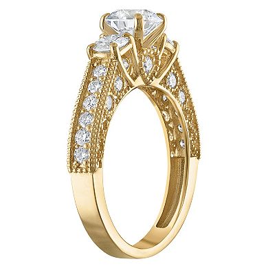 NaturaLux™ 10k Gold 2 Carat T.W. Lab-Grown Diamond Engagement Ring