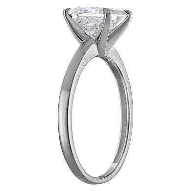 NaturaLux™ 2 Carat T.W. Lab Grown Princess Cut Solitaire Ring