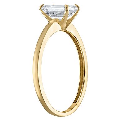 NaturaLux™ 10k Gold 1 Carat T.W. Lab-Grown Diamond Cut Solitaire Ring
