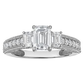NaturaLux™ 10k Gold 2 Carat T.W. Lab-Grown Diamond Engagement Ring