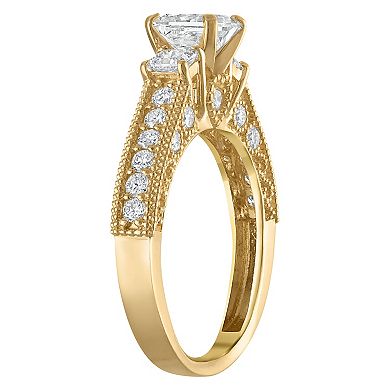 NaturaLux™ 10k Gold 2 Carat T.W. Lab-Grown Diamond Engagement Ring