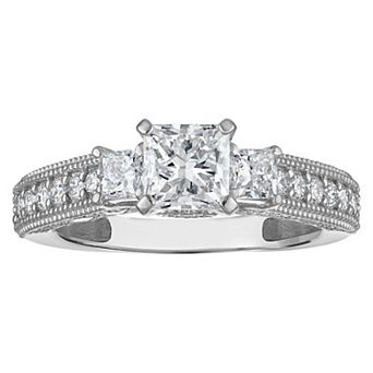NaturaLux™ 10k Gold 2 Carat T.W. Lab-Grown Diamond Engagement Ring