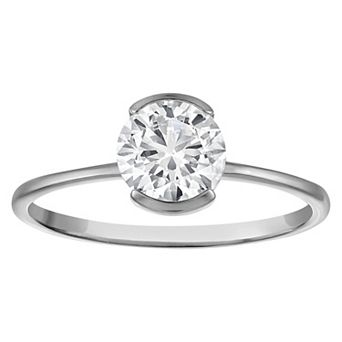 NaturaLux™ 10k Gold 1 Carat T.W. Lab-Grown Diamond Round Solitaire Ring