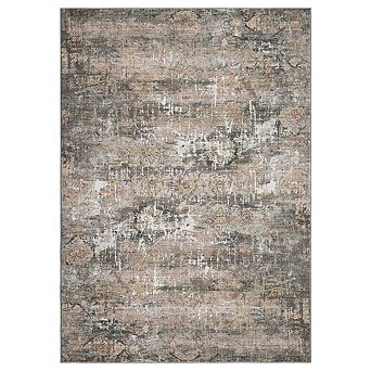 Soft Vintage Distressed Large Bedroom Rugs Retro Abstract Foldable Indoor Floor Carpet