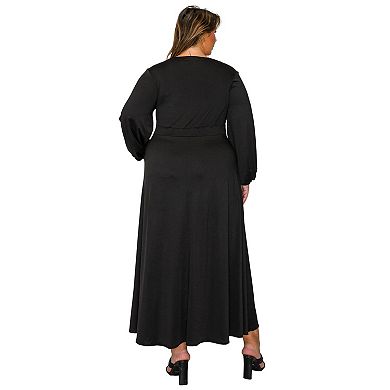 Plus Size Sophia Surplice Dress