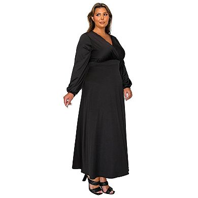 Plus Size Sophia Surplice Dress