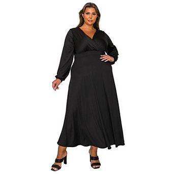Plus Size Sophia Surplice Dress