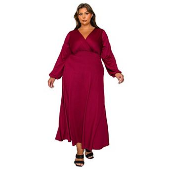 Plus Size Sophia Surplice Dress
