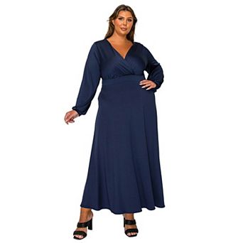 Plus Size Sophia Surplice Dress