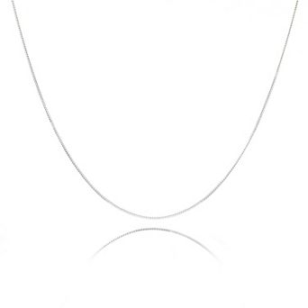 Italian 0.8mm Sterling Silver Box Chain