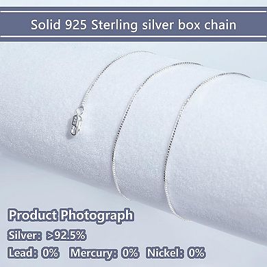 Italian 0.8mm Sterling Silver Box Chain
