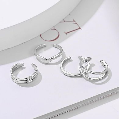 Gold Plated Open Band Toe Rings Women