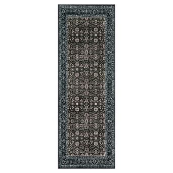 Vintage Floral Rugs for Living Room, Washable Area Rugs, Low Pile Non Shedding Rugs