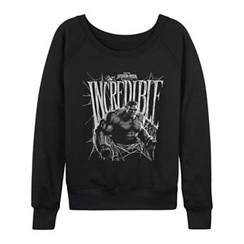 Women's Marvel Spider-Man Brand New Day Incredible Hulk French Terry Long Sleeve Tee