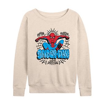 Women's Marvel Spider-Man Brand New Day Graffiti French Terry Long Sleeve Tee