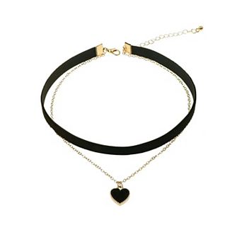 Velvet Heart Choker Necklace