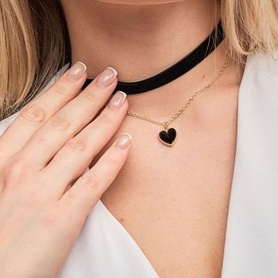 Velvet Heart Choker Necklace
