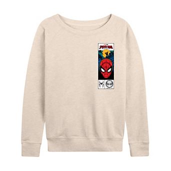 Women's Marvel Spider-Man Brand New Day Tag Box French Terry Long Sleeve Tee