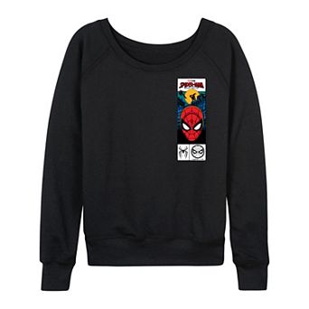 Women's Marvel Spider-Man Brand New Day Tag Box French Terry Long Sleeve Tee