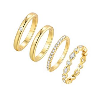 Zirconia Stackable Ring Set