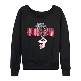 Women's Marvel Spider-Man Brand New Day Logo French Terry Long Sleeve Tee