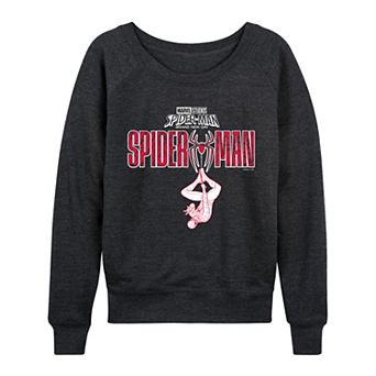 Women's Marvel Spider-Man Brand New Day Logo French Terry Long Sleeve Tee