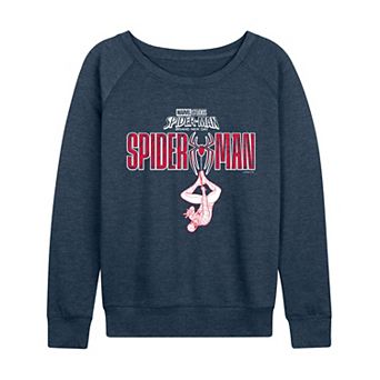 Women's Marvel Spider-Man Brand New Day Logo French Terry Long Sleeve Tee
