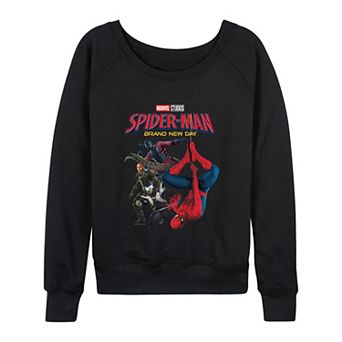 Women's Marvel Spider-Man Brand New Day Group French Terry Long Sleeve Tee