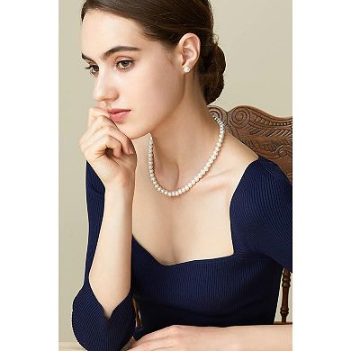 Round Imitation Pearl Necklace for Brides