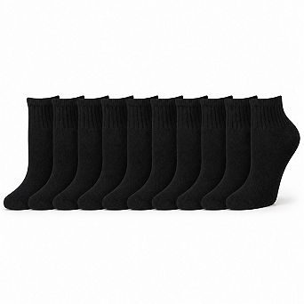 10-Pair Women's Cushioned Cotton Socks